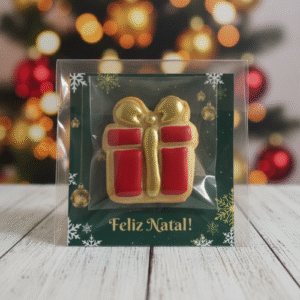 1 Unidade - Biscoito Formato Presente com Glacê