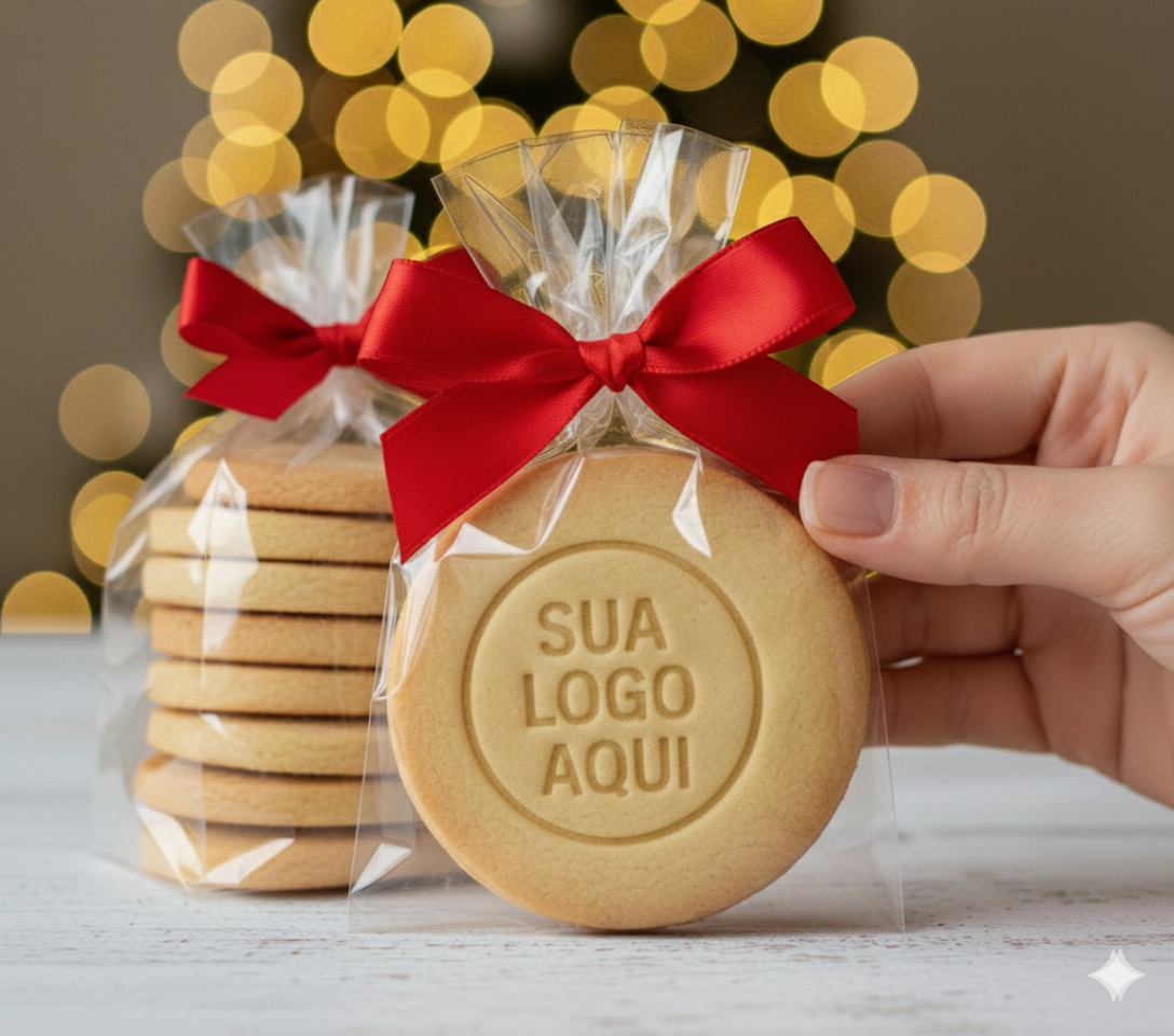 100 unidades de Biscoitos Personalizados Sem glacê