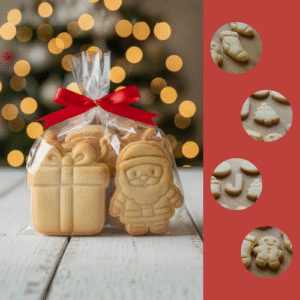 Kit 8 Biscoitos Natalinos Sortidos Sem Glacê